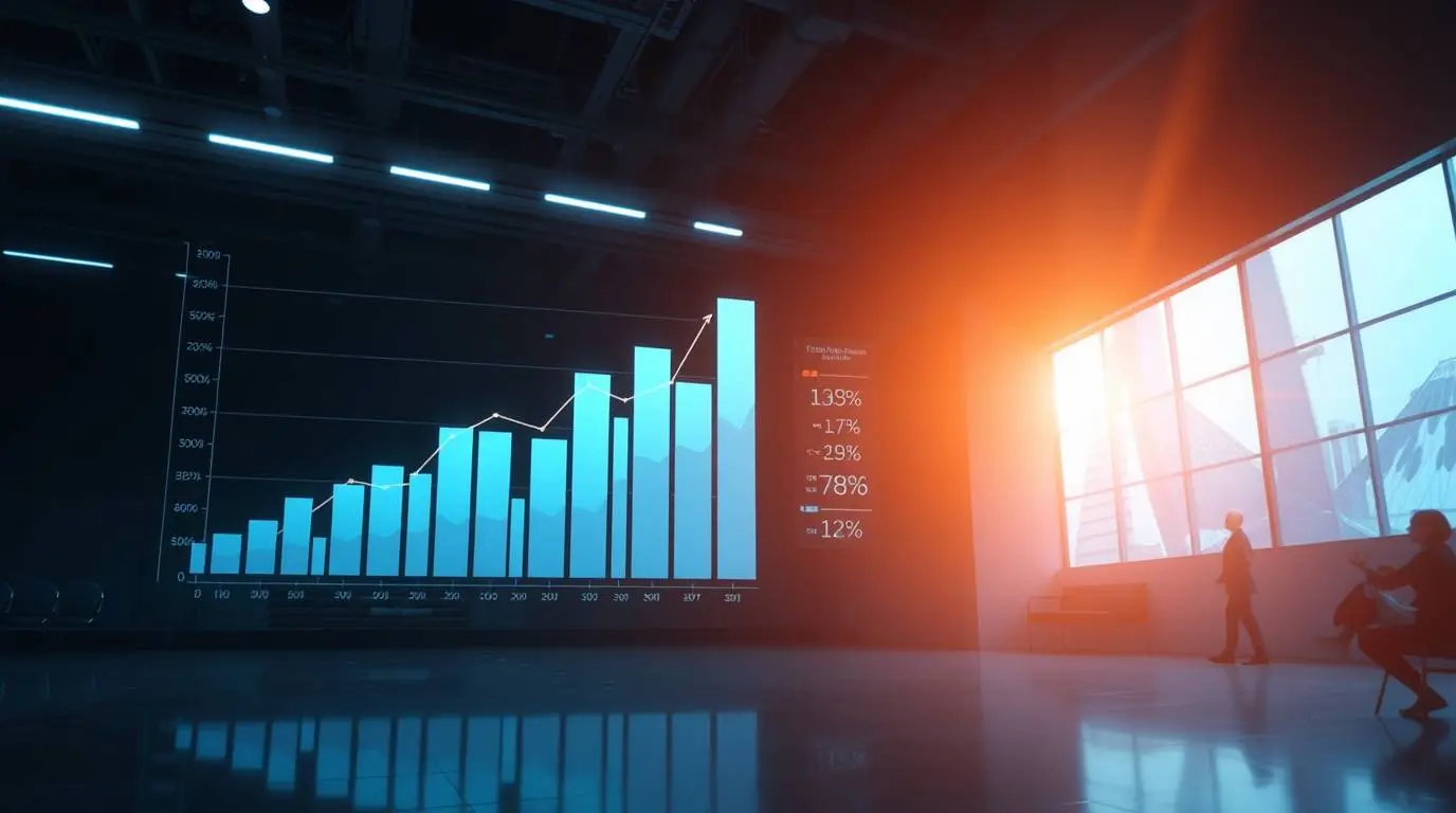 Chart showing productivity improvements with AI